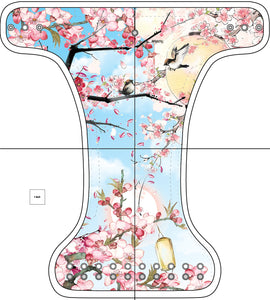 Couche lavable nouveau-né ''Sakura blooms''